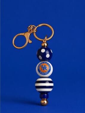 Kentucky Wildcats Beaded Keychain Bag Charm